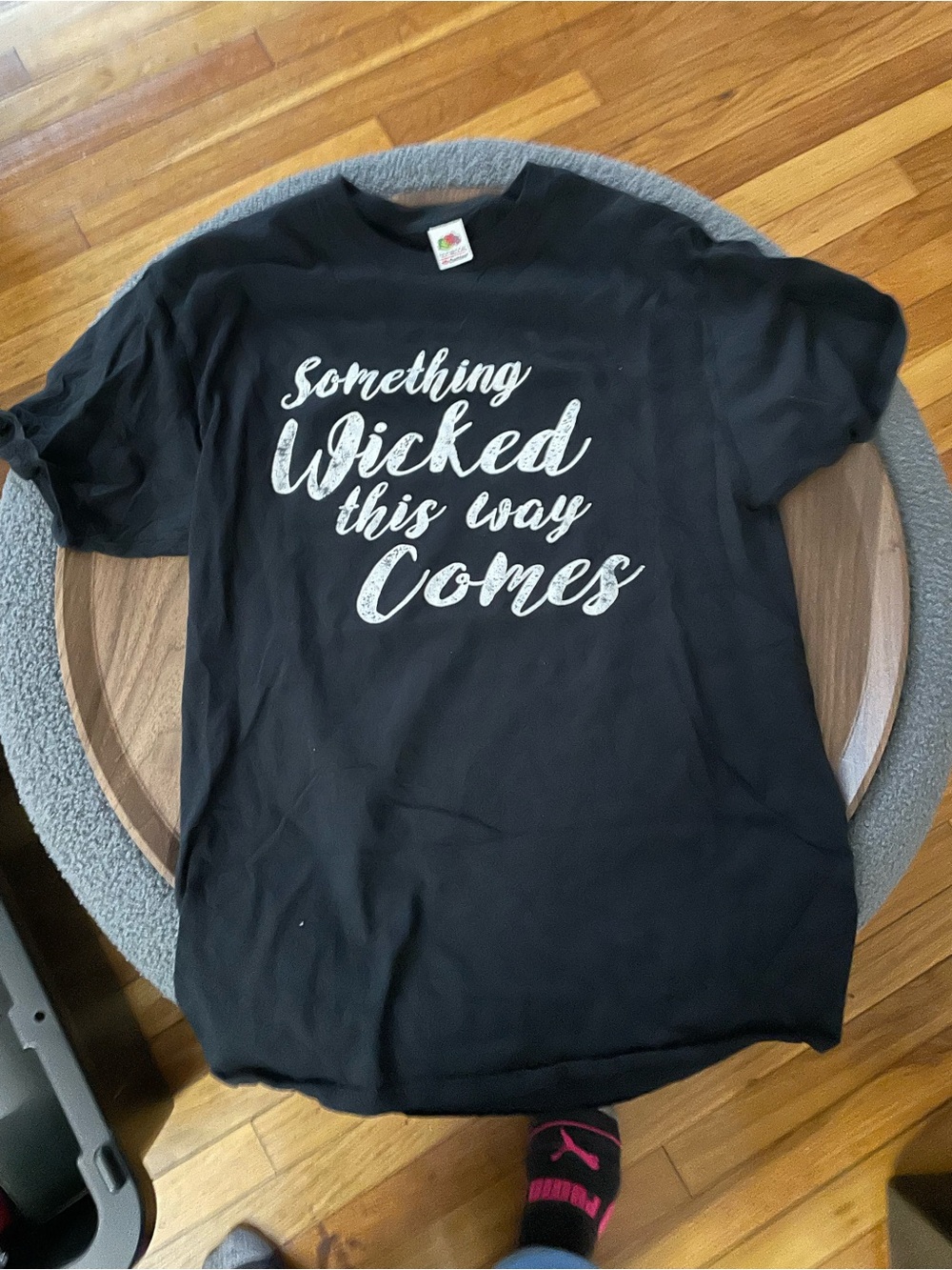 Black Graphic Tee - Something Wicked This Way Comes